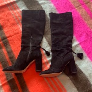 Gibson latimer black knee boot